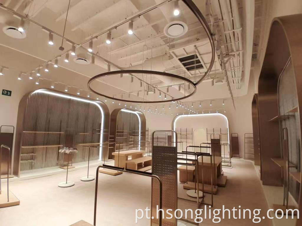 LED lighting for clothing store